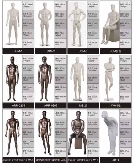 Kopflose männliche Schaufensterpuppe mit Oberkörper zur Präsentation von Unterwäsche mit Händen