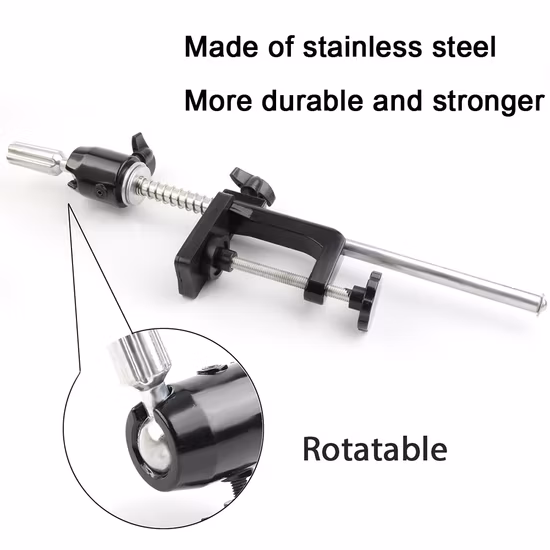 Großhandel Preis Hohe Qualität Verstellbare Edelstahl Tisch Klemme Ständer Training Mannequin Köpfe Halter