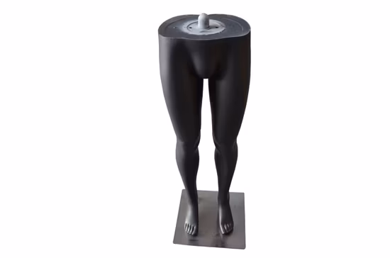 Großhandel: Abstraktes, graues, mattes Herren-Mannequin aus Fiberglas mit verstellbaren Händen