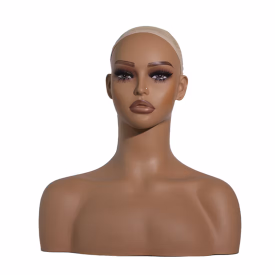 Realistischer Schaufensterpuppenkopf für Perücken weiblich für Perückenpräsentation/Hut