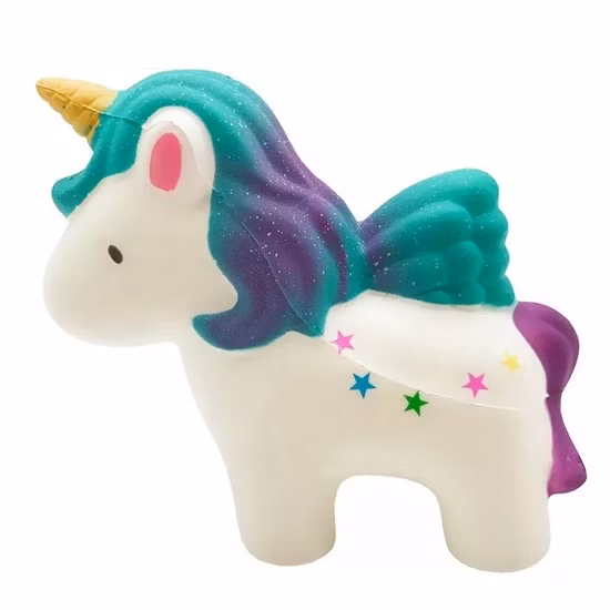 Fabrikverkauf Squishy Einhorn Spielzeug Squishies Langsam steigendes Kawaii süßes farbiges Einhorn Spielzeug für Kinder Stressabbau Spielzeug Juguetes