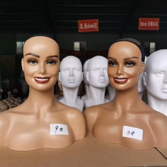 Fabrikverkauf Günstiger PP-Mannequin-Perücke-Mannequin-Kopf zum Ausstellen